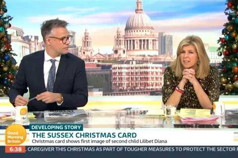 Kate Garraway asks if Harry and Meghan’s Christmas card was released to ‘usurp’ the Queen