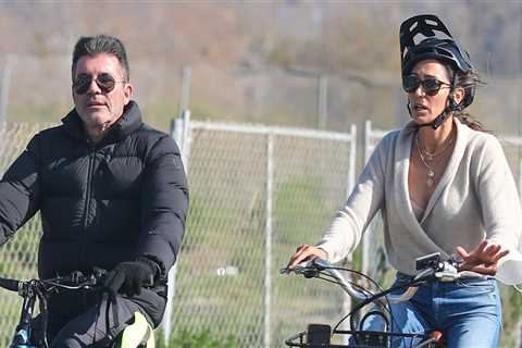 Simon Cowell goes on a bike tour of Malibu with longtime girlfriend Lauren Silverman