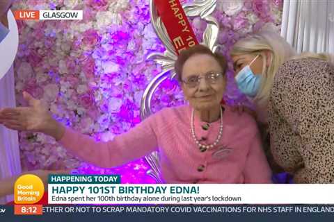 Good Morning Britain fans all saying the same thing as 101 year old ‘legend’ Edna appears on the..