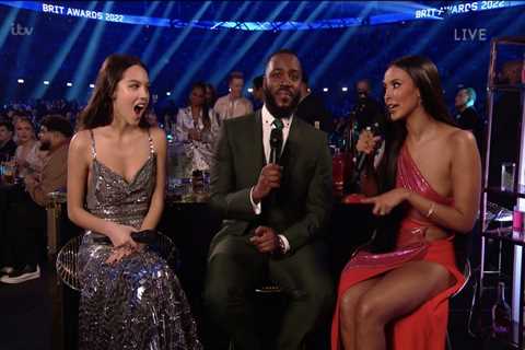 Maya Jama awkwardly swerves engagement talk as Mo Gilligan asks about love life during Brit Awards