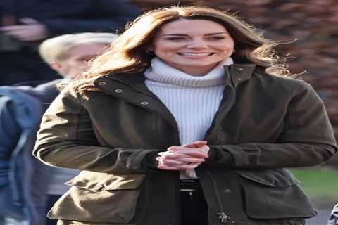 Kate Middleton beams as she visits Denmark forest school to encourage kids to get outside