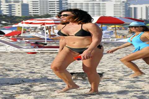 RHONY’s Luann de Lesseps, 56, looks ageless in tiny black bikini during beach day in Miami