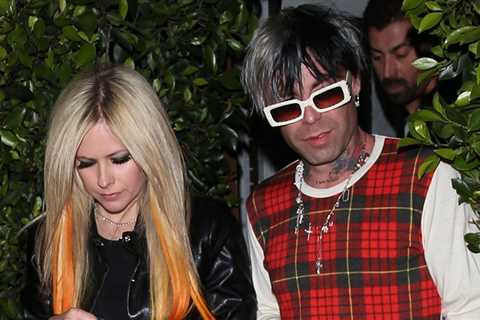Avril Lavigne & Mod Sun perform for an event at Giorgio Baldi’s after the release of their new..