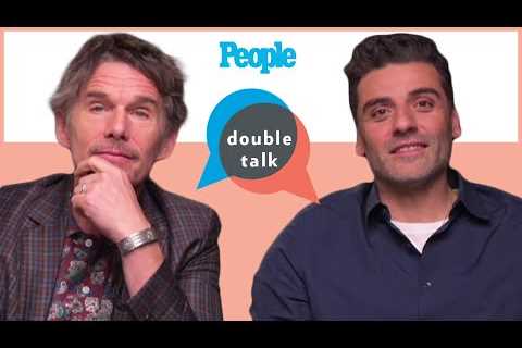 Ethan Hawke & Oscar Isaac Talk Bromance & Teaming Up For ‘Moon Knight’ | Double Talk | PEOPLE