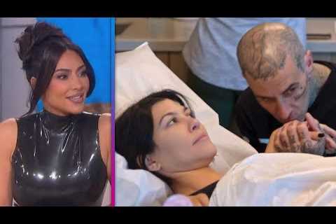 Kim Kardashian Dishes on Kourtney’s BABY Plans With Travis Barker