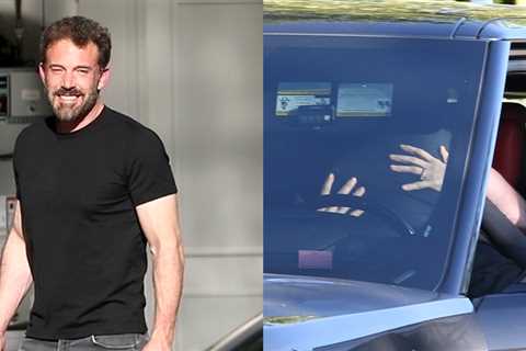 Ben Affleck & Jennifer Lopez spotted passionately kissing in car – see photos!