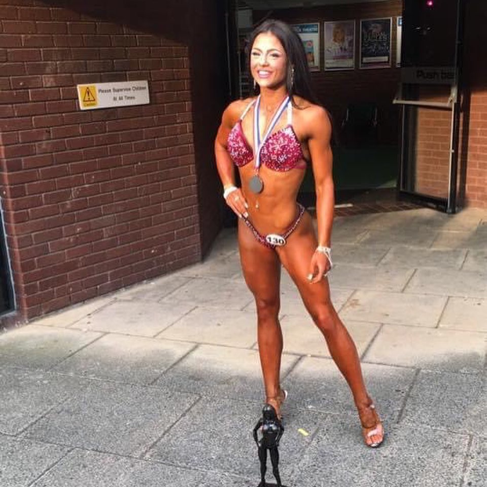 Skins star Megan Preston looks unrecognisable in unearthed bodybuilding snaps as she shows off major transformation