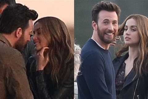 Chris Evans & Ana de Armas are filming kissing scenes for new movie Ghosted in Washington, DC