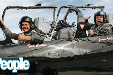 Tom Cruise Takes James Corden to the Danger Zone w/ Frightening Top Gun Fighter Jet Flight | PEOPLE