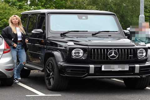 Christine McGuinness shows off new £115k G Wagon on day out in Cheshire