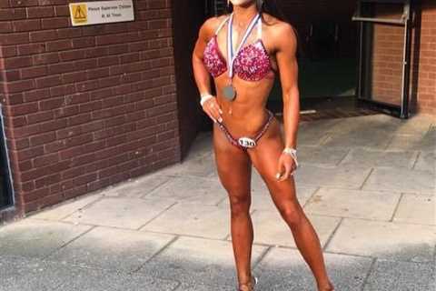 Skins star Megan Preston looks unrecognisable in unearthed bodybuilding snaps as she shows off..