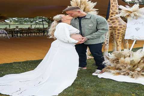 Inside Love Island stars Olivia and Alex Bowman’s safari-themed baby shower with huge giraffes and..