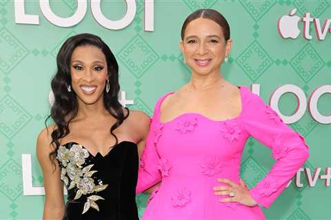 Maya Rudolph is in perfect pink for the Loot premiere with Michaela Jae Rodriguez & More!