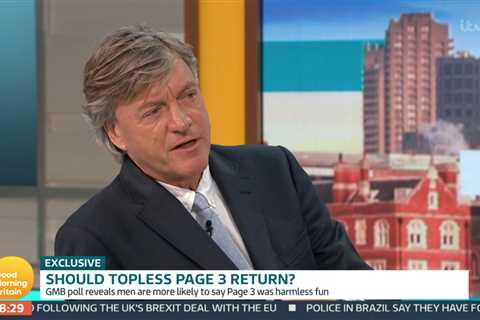 Awkward moment Richard Madeley asks ex-Page 3 star Sam Fox if she’d pose topless at 56 – live on GMB
