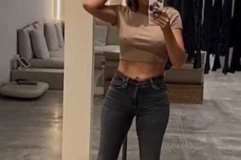 Khloe Kardashian goes BRALESS in tiny crop top after fans fear star is ‘thinner than ever’