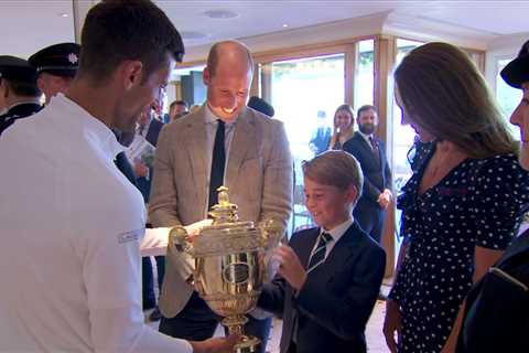 Royal fans in stitches over joke William cracked to Prince George backstage at Wimbledon