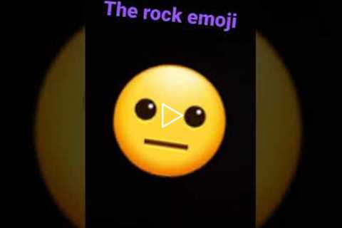 the rock emoji