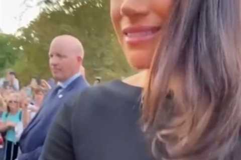 Touching close-up video of Meghan Markle hugging fan reveals sweet comment she made about Royal..