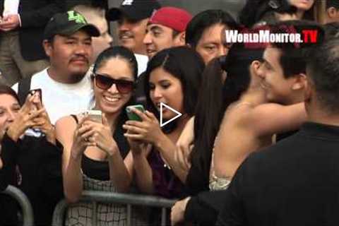 Selena Gomez shows mad love for the fans at 'Behaving Badly' Los Angeles premiere