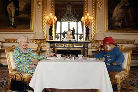 When was the Queen in a video with Paddington Bear?