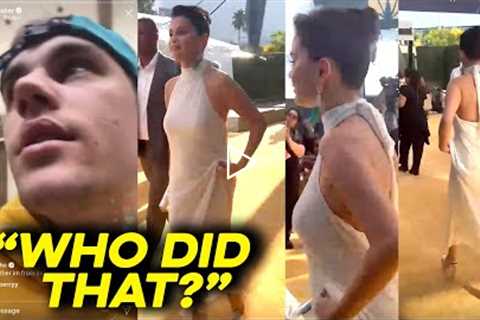 Justin Bieber react! Selena Gomez  Another Wardrobe Malfunction