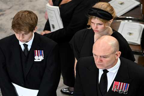 Mike Tindall praised for comforting queen’s youngest grandson James, 14, at funeral as fans call..