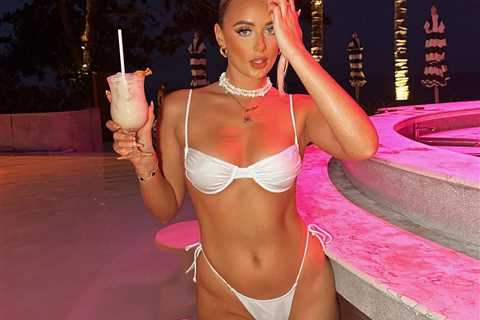 Love Island star poses for sexiest shots ever in bikini that would be too skimpy for the villa