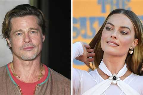 Brad Pitt Defended Margot Robbie And Said She Didn’t “Necessarily” Sneak That Unscripted Kiss Into..