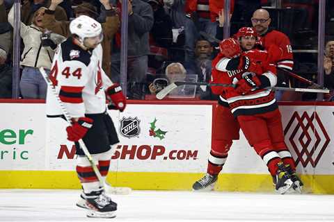 Devils drop to second place in Metropolitan Division with loss to Hurricanes