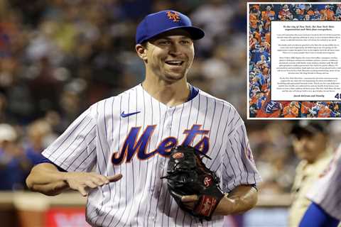Jacob deGrom takes out full-page ad in The Post to thank Mets and their fans