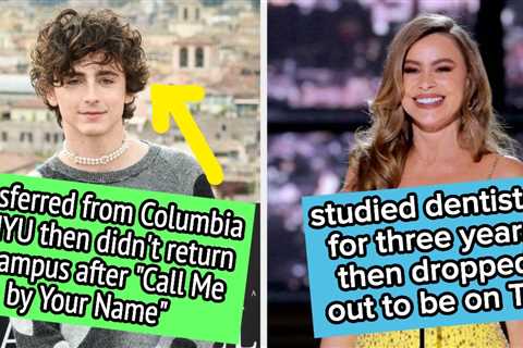24 Celebs Who Dropped Out Of College To Major In Fame (And If They Ever Went Back To Finish Their..