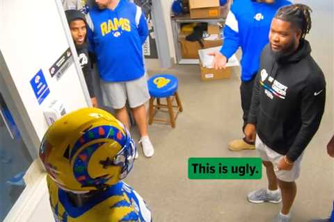 Rams, Broncos prank players with ugly Christmas uniforms: ‘Gotta be a joke’