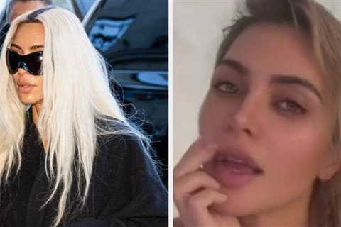 I Had No Clue What Kim Kardashian's Natural Hair Looks Like These Days, But She Just Posted It