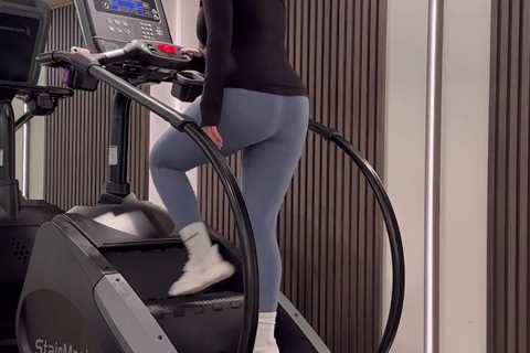 Molly Mae claims her bum has ‘tripled in size’ as she returns to the gym for first time since..