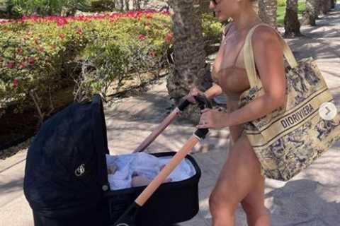 Billie Faiers shows off her amazing post-baby body in a bikini on holiday