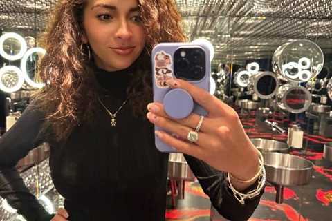 Nick Knowles’ girlfriend Katie, 32, sparks engagement rumours as she poses with huge ring on her..