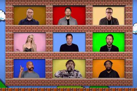 Pow! Watch Jimmy Fallon & The Roots Cover ‘Super Mario Bros.’ Game Theme Music With Movie’s Cast