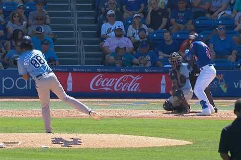 Starling Marte exits Mets game after getting drilled in head by pitch