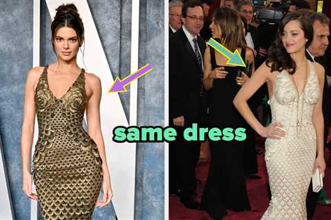 Kendall Jenner's Vanity Fair Oscar Party Dress Paid Homage To A Special 2008 Oscars Moment