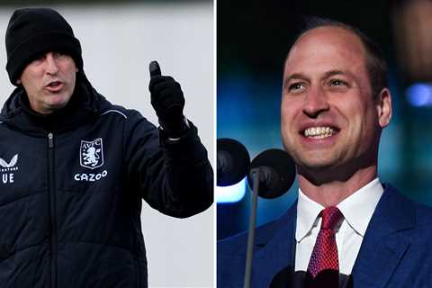 Unai Emery receives royal seal of approval as Prince William meets Aston Villa boss and players at..