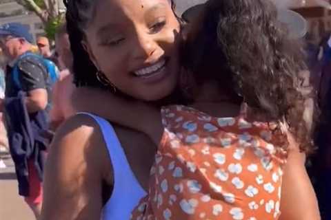 Halle Bailey Shares Interaction with Little Mermaid Super Fan Who 'Hugged Me So Tight' at Disney..