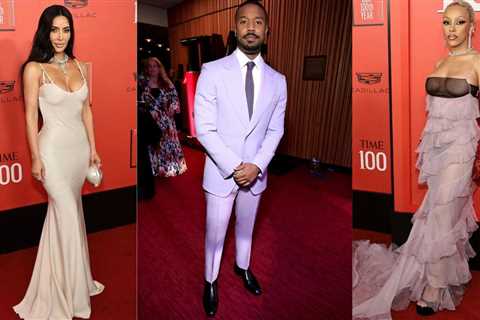 On the Scene at the 2023 Time 100 Gala Awards: Kim Kardashian in John Galliano, Michael B. Jordan..