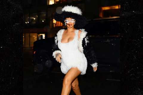 Pregnant Rihanna Wears All-Chanel Fur Getup in NYC