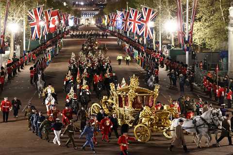 Proud troops march through London in midnight dress rehearsal for King Charles’ coronation