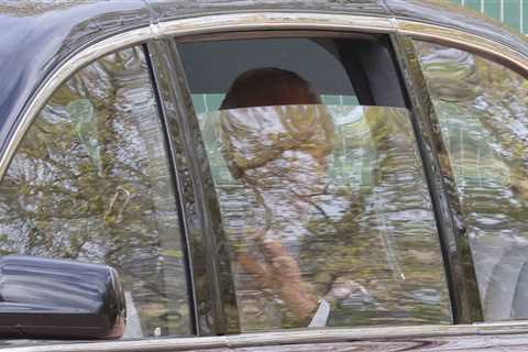 Charles & Camilla wave to crowds of royal fans as they make their way to Westminster Abbey for last ..