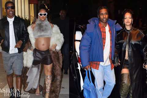 Rihanna Wore Loewe Fall 2023, Acne Studio and Prada while on Date Nights with A$AP Rocky this Week