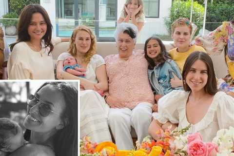 Demi Moore & Emma Heming Celebrate Rumer Willis' First Mother's Day With Blended Family..
