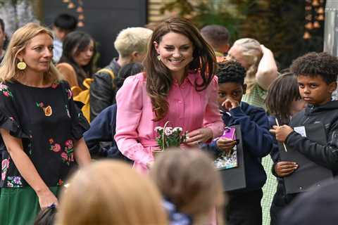Princess Kate reveals sweet detail about son Louis, 5, as she joins kids at Chelsea Flower show..