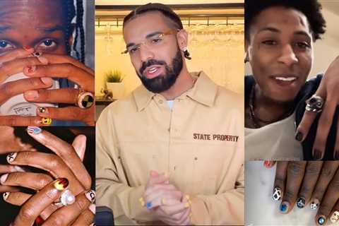 Drizzy Drake Joins A$AP Rocky, Lil Yachty and Young Boy Never Broke Again with the Painted Nail..
