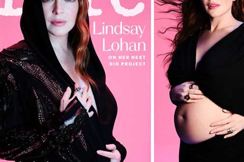 Pregnant Lindsay Lohan Flaunts Baby Bump on Allure Cover, Reveals Jamie Lee Curtis' Parenting Advice